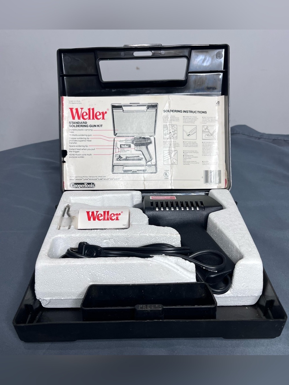 Weller All-Purpose Soldering Gun Kit Model 7200 Case Manual